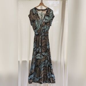 Tropical Print Maxi Summer Sun Dress, H&M